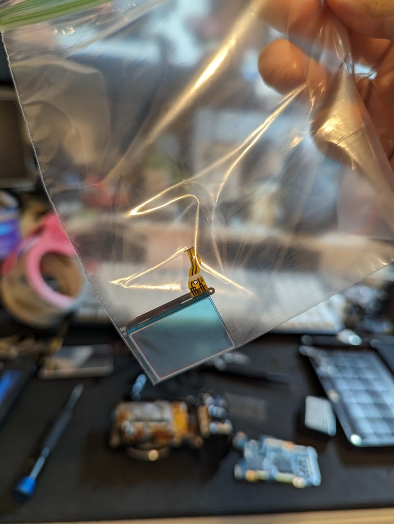 The low pass filter in a plastic bag after it was removed.